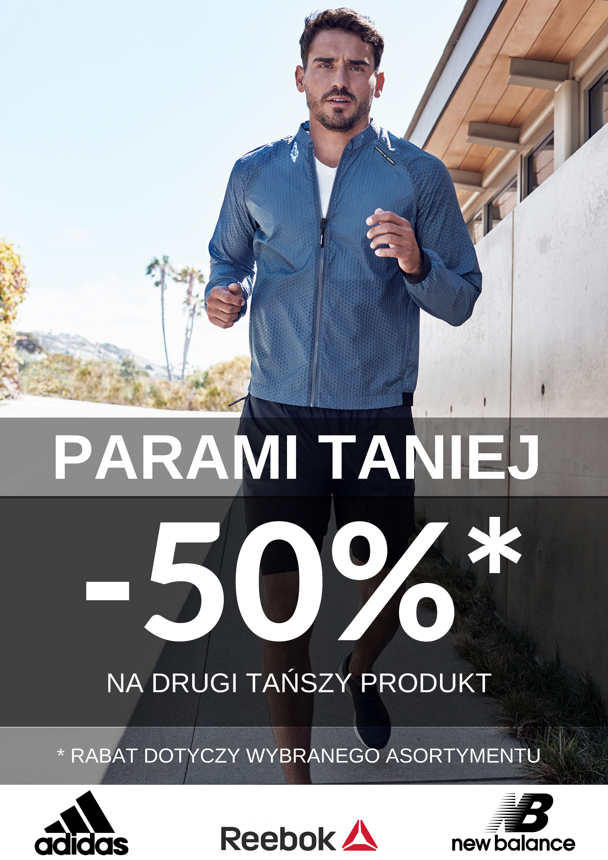 50% RABATU NA DRUGI PRODUKT ADIDAS REEBOK NB
