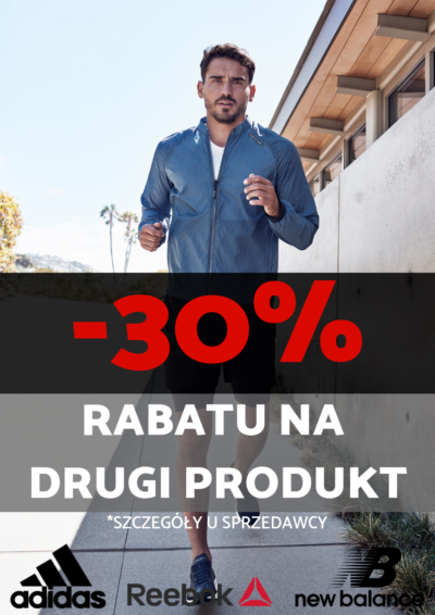 30 %RABATU NA DRUGI PRODUKT(1)